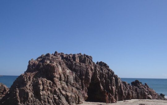 rock formation on the beach