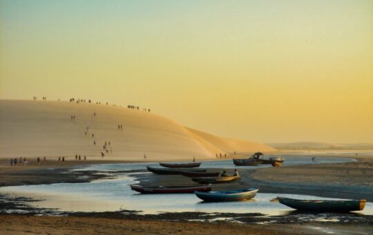 big sand hill in praia de jeri jericoacoara beach brazil